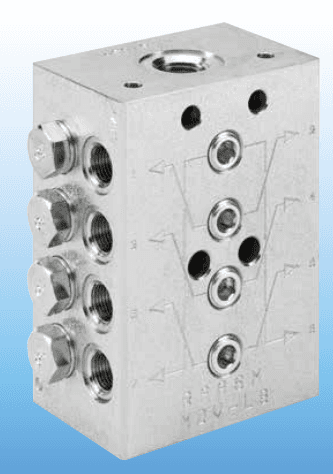 Progressivverteiler RAASM MDV-L – Produktabbild aus Herstellerkatalog.